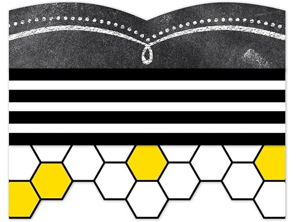 CTP Honeycomb EZ Border for Classrooms Bulletin Board Border