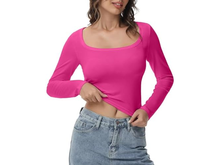 GGOV Women (L) Tee Daily & Casual Wear Hot Pink