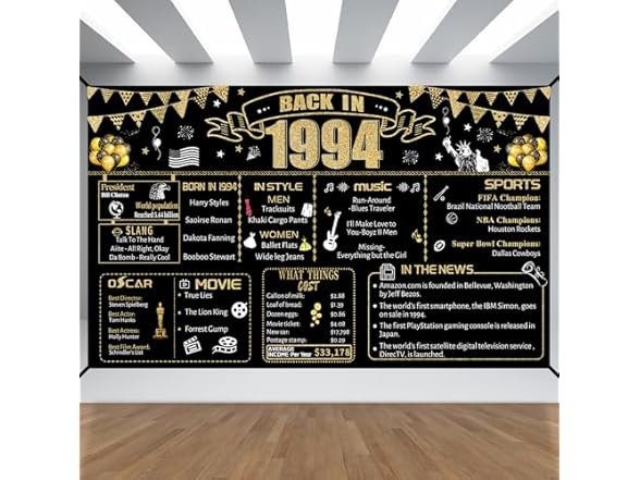 Born in 1994 Decorative Cloth Banner