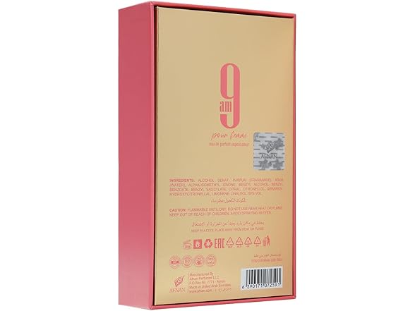 Afnan 9 AM Pour Femme Eau De Parfum