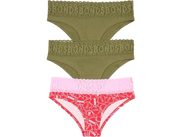 Bonds Women (XS) Pack Lace-Top Icons Underwear