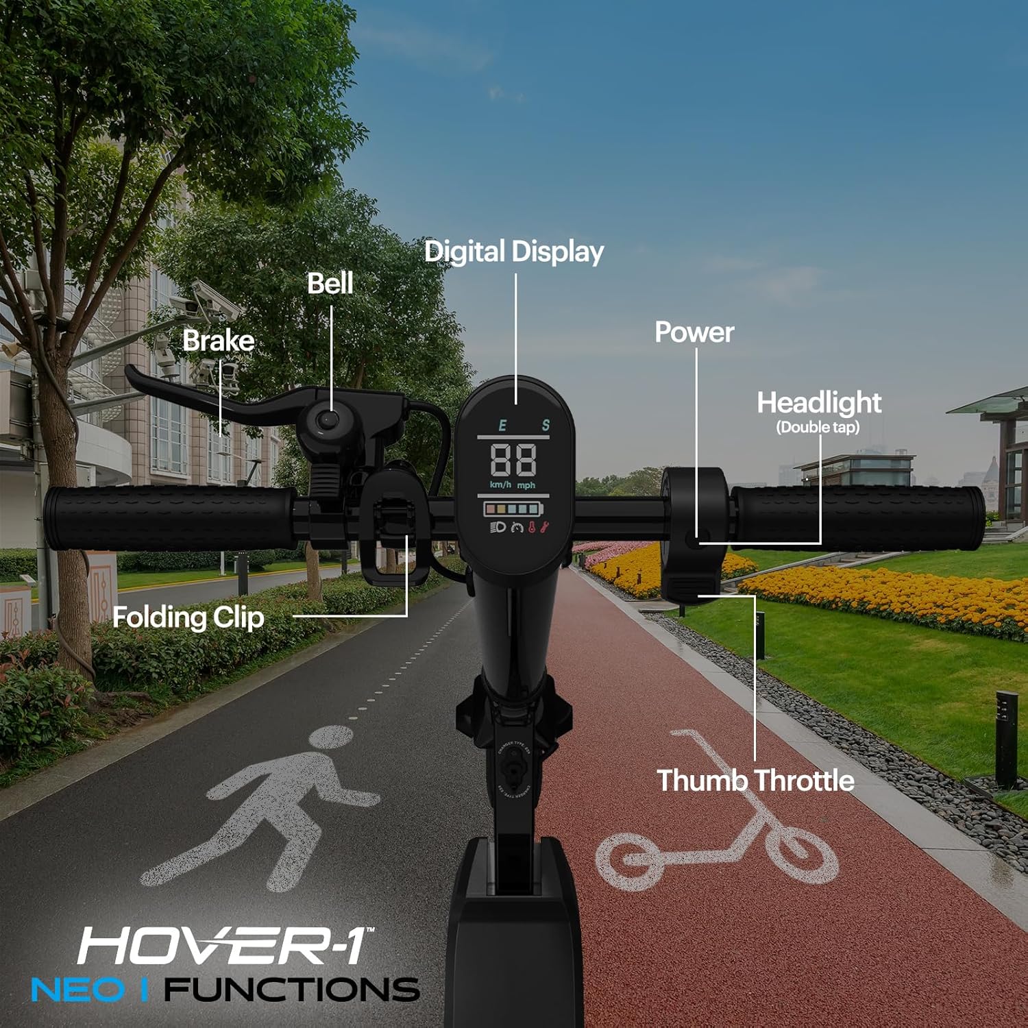 Hover-1 Neo I Foldable Electric Scooter 200W - Gallery 10