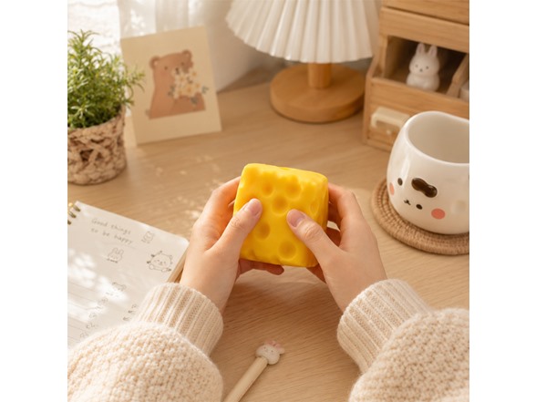 Twilight Squishy Sensory Toys Cheese, 3PK