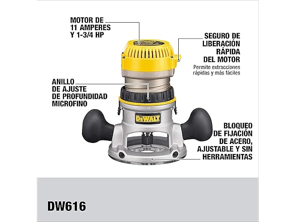 DEWALT DW616 Fixed Base Router