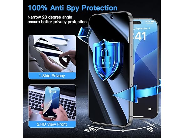 Uyiton Privacy Screen Protector, 2-Pack
