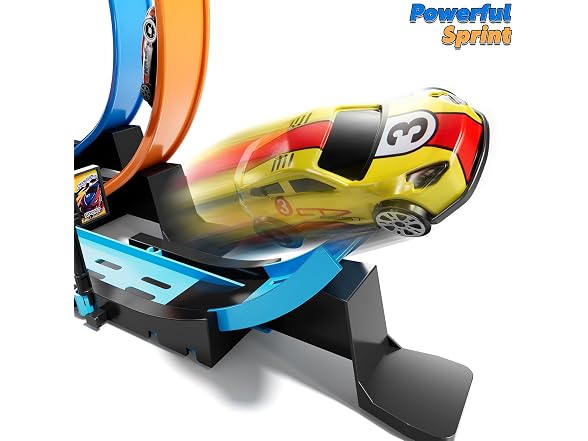 Race Track Set 4 Cars 4 Loops 35-Piece