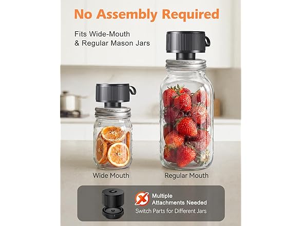 Electric Mason Jar Vacuum Sealer Kit