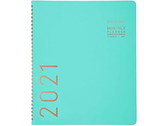 AT-A-GLANCE 2021 Monthly Planner