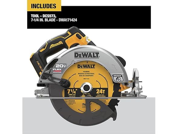 DEWALT DCS573B 20V MAX* 7-1/4 in. Cordless Saw (Tool Only)