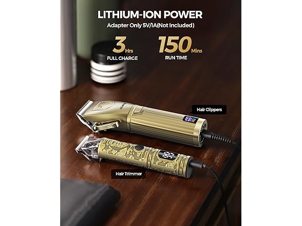 GLAKER Gold Hair Clippers for Men