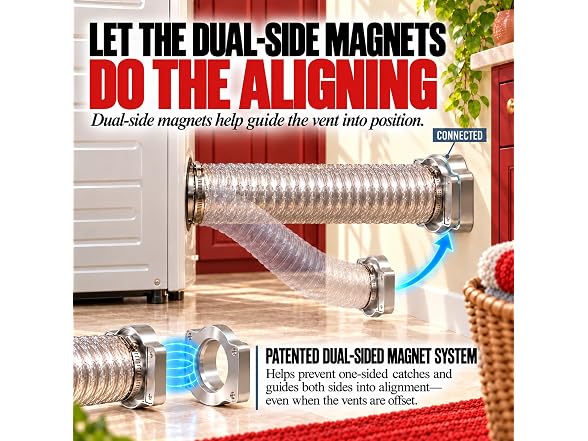 DryerEase 4" Dryer Vent Connector Kit