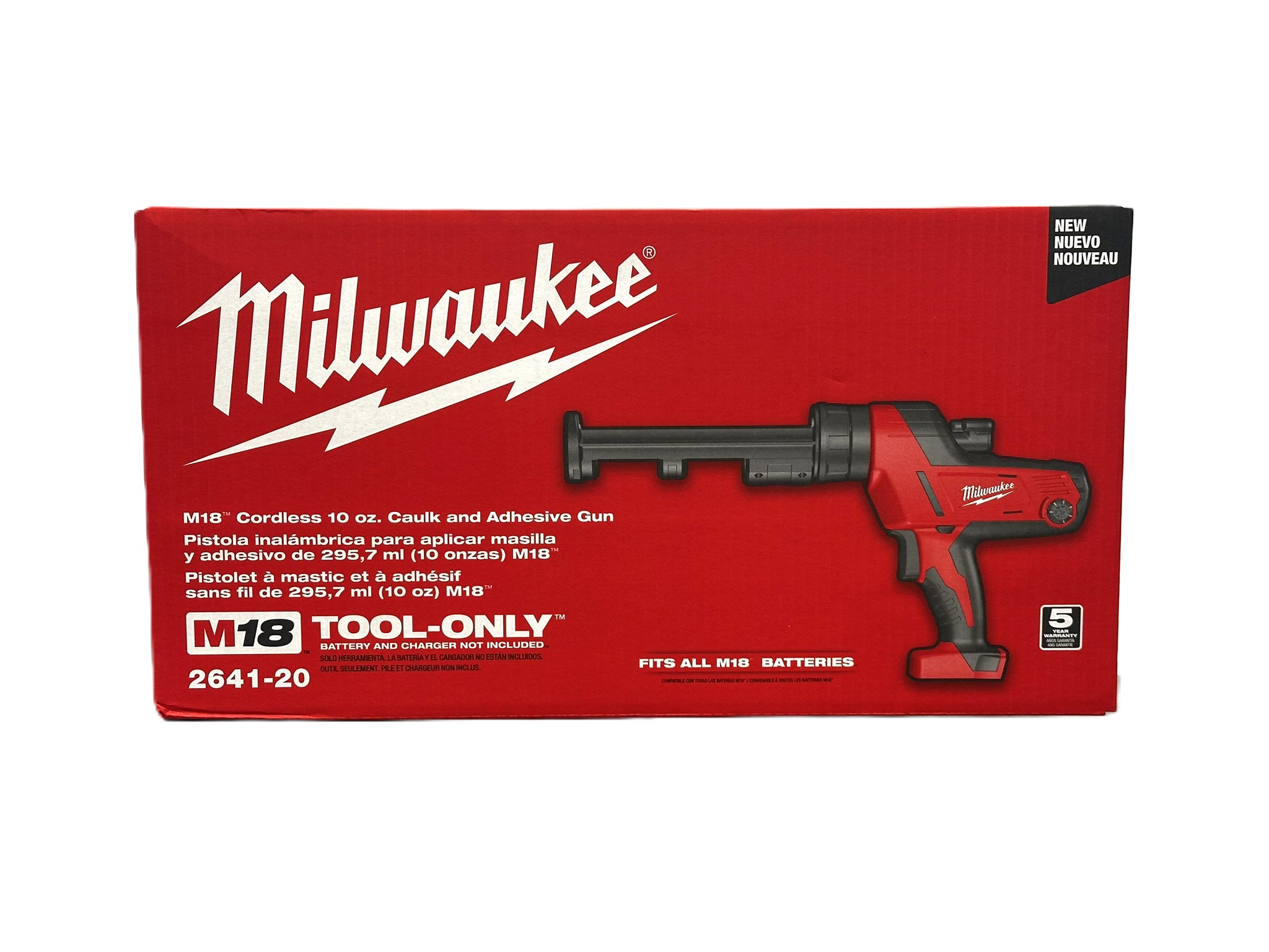 Milwaukee 2641-20 M18 18V Caulk and Adhesive Gun - Gallery 4