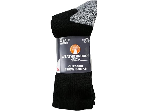 Weatherproof Vintage Men (6-12) Outdoor Wool Socks