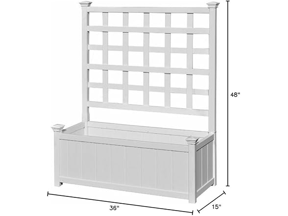Vita VA68235 Huron Planter with Trellis