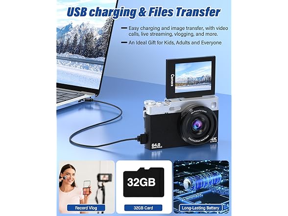 Bhagdaoe 2025 New 4K Digital Camera