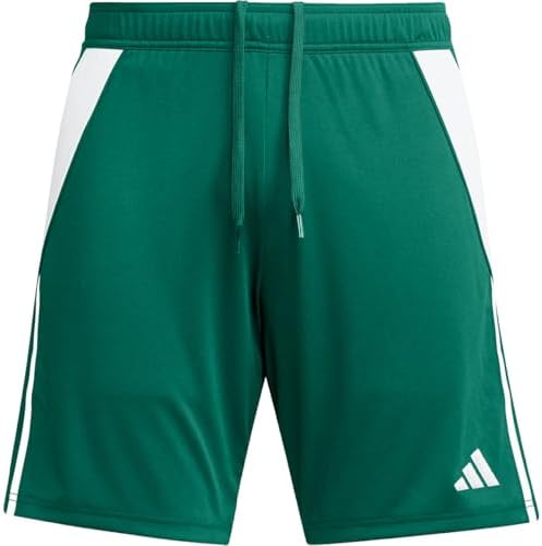 adidas Men's Tiro 24 Shorts, Team Dark Green/White