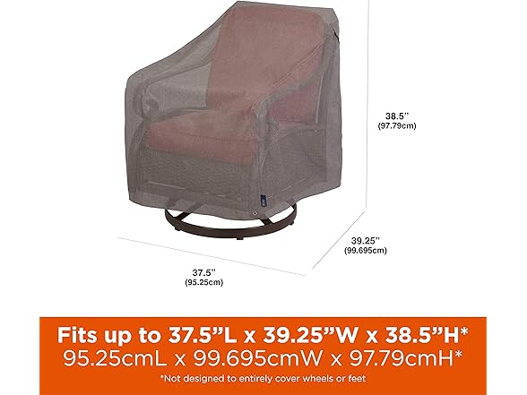 Modern Leisure Garrison Swivel Lounge Patio Chair Cover