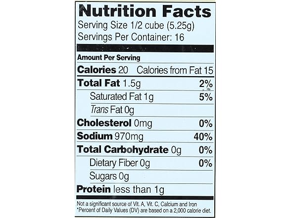 EDWARD & SONS Garden Vegetable Bouillon Cubes 2.9 oz