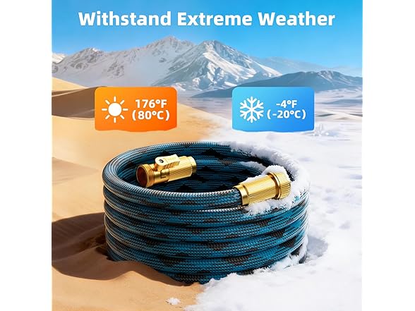 Mbtrong 100ft Blue Garden Hose