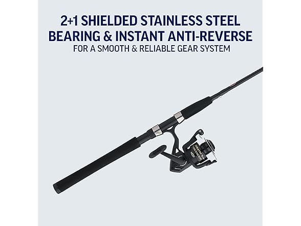 PENN 7' Wrath II Fishing Rod Spinning Reel ML