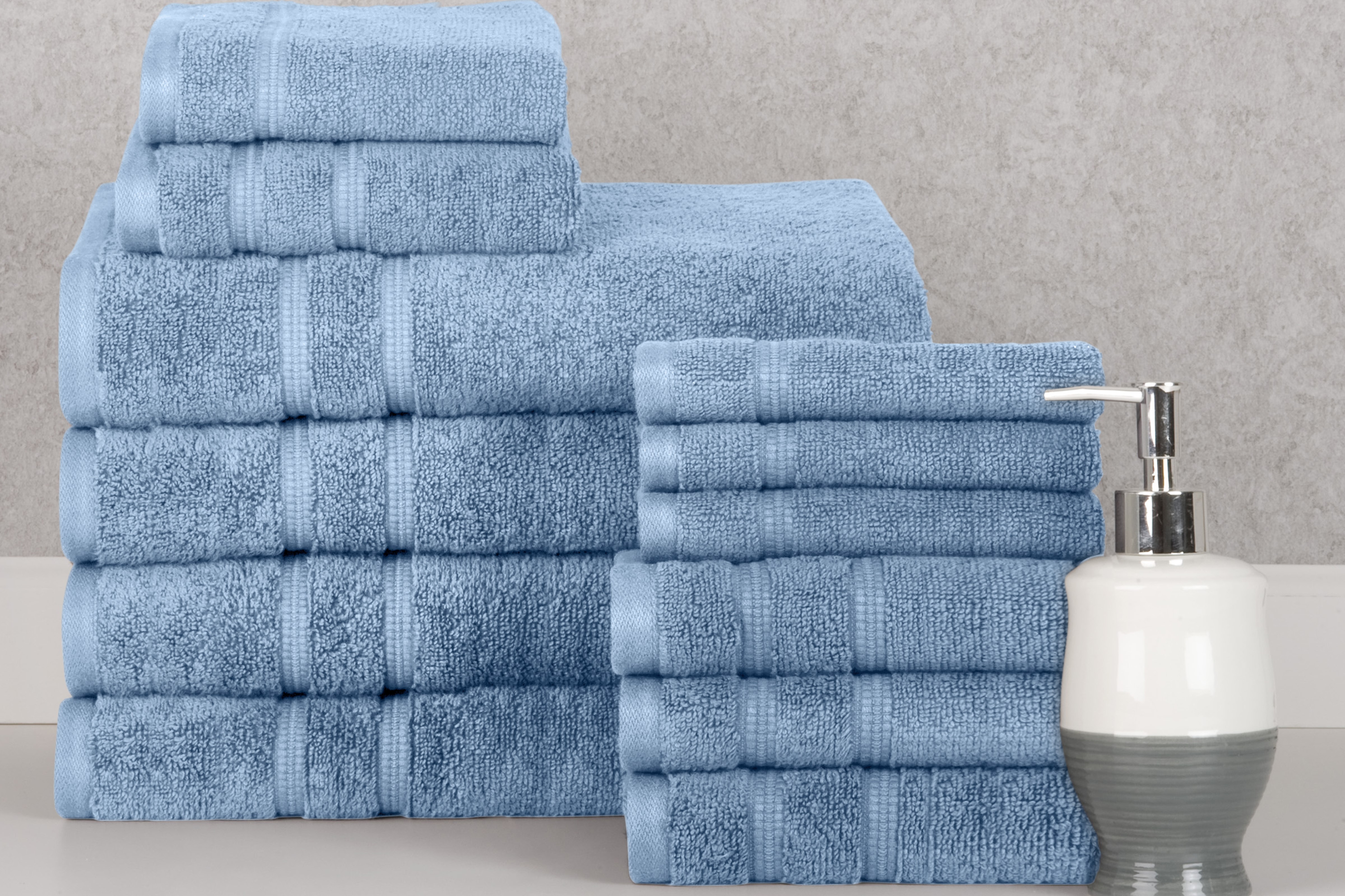 12-Piece Zero Twist Cotton Towel Set - Gallery 17