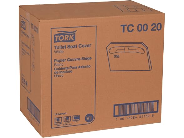 Tork Toilet Seat Cover White V1, Universal, TC0020