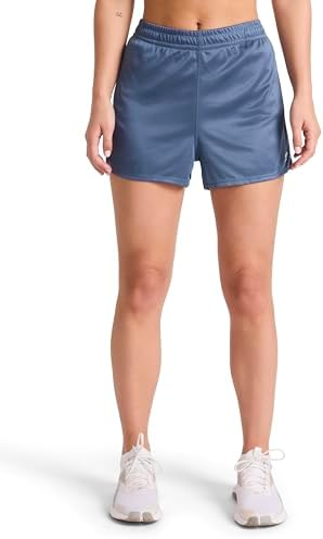 Reebok Women’s Streetstyle 3” Short, Standard Fit, Lightweight Poly Fabric, Vector Shadow, Large
