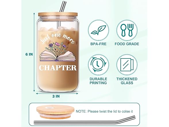 JOSTTER Book Lover Cup/Glass