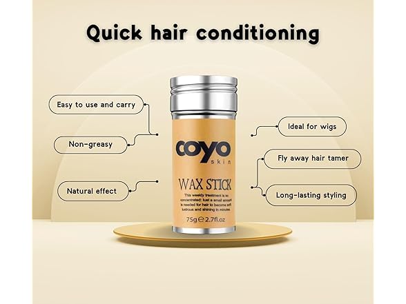 Coyo Hair Wax Stick - Styling Wax Stick