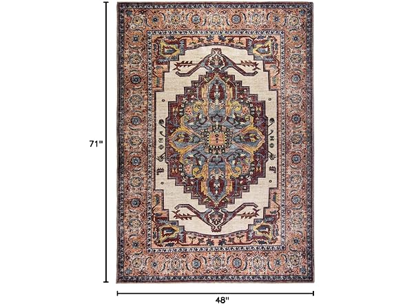 L'Baiet Jessie Brick Red 4x6 Scatter Rug