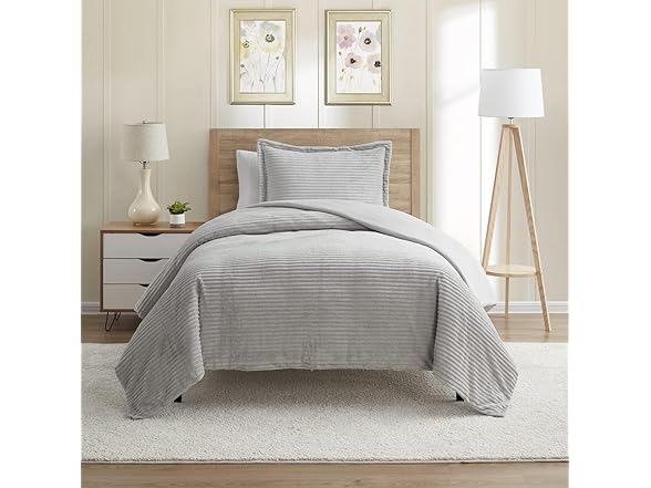 Hearth & Harbor Premium Flannel Duvet Cover Set