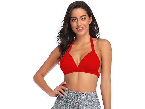 Balasami Women (XL) Retro Polka Dot Halter Tops