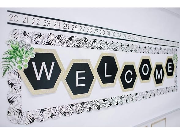 Schoolgirl Style Simply Boho 20-Piece Welcome Bulletin Set