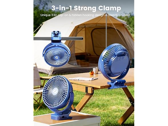 AVAVO Clip on Fan Blue