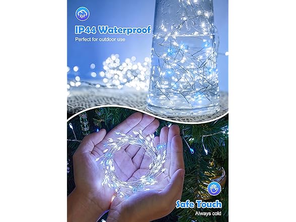 Brightown Twinkling Fairy Lights Plug in, 10FT 200LED