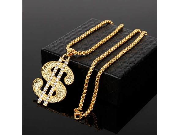 HUITIAN INTL Dollar sign necklace