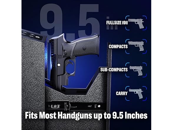 ADIMO Digital Drop Down Gun Safe w/ 3-6 Digit Code