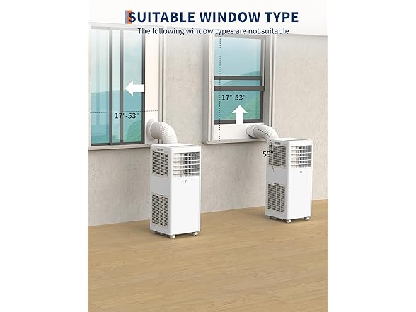 Vossfamul 8k BTU Portable Air Conditioner