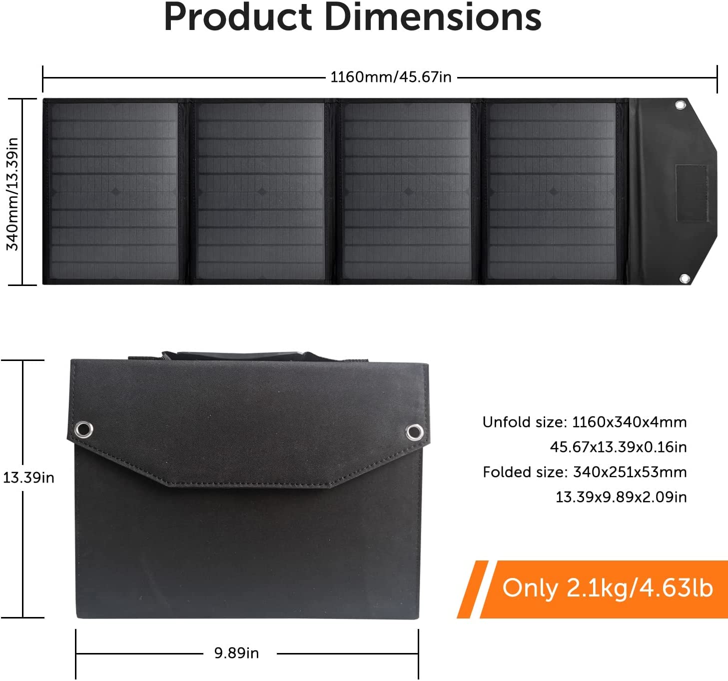 40w 18v Foldable Portable Solar Charging Panel - Gallery 12