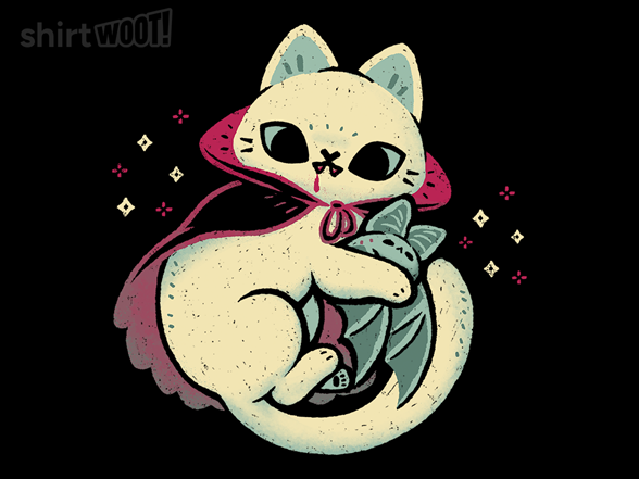 Cute Vampire Cat Bites Bat