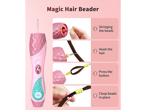 Girls Hair Twist & Bead Maker Toy 2 Pack