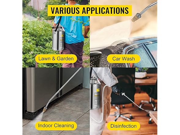 VEVOR 1.5Gal Stainless Steel Sprayer
