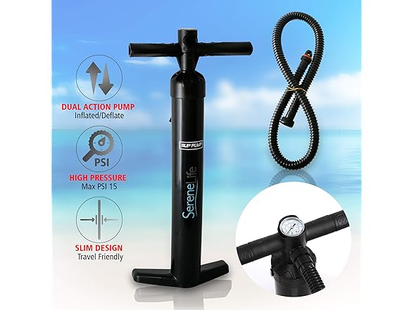 SereneLife Inflatable Stand Up Paddle Board