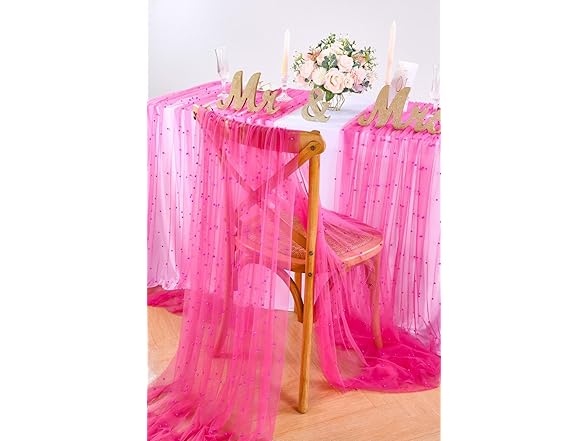 YOUMEHOME 2 Pack 60x120Inch Pearl Table Cover
