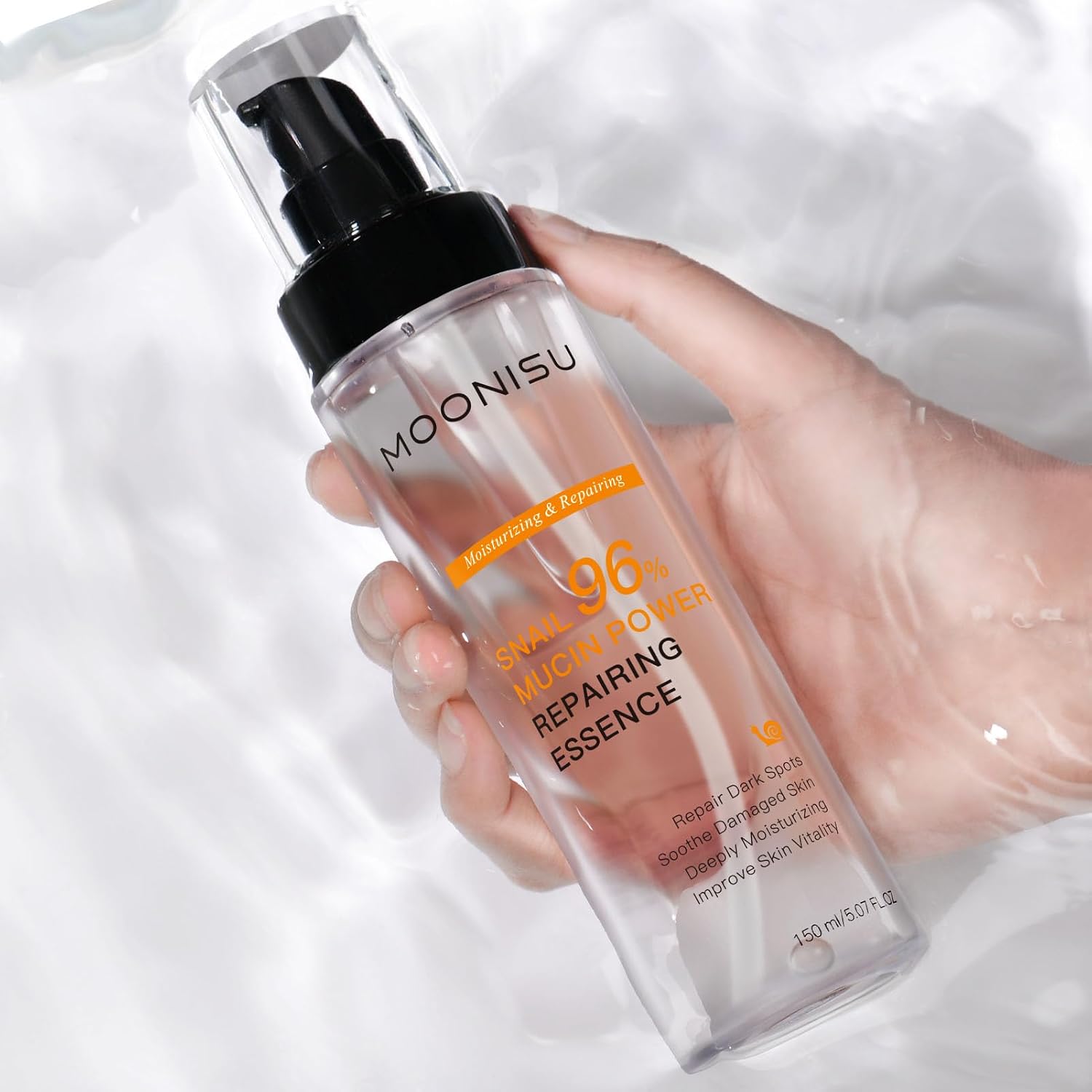 Moonisu Snail Repairing Essence, 150ml - Gallery 2