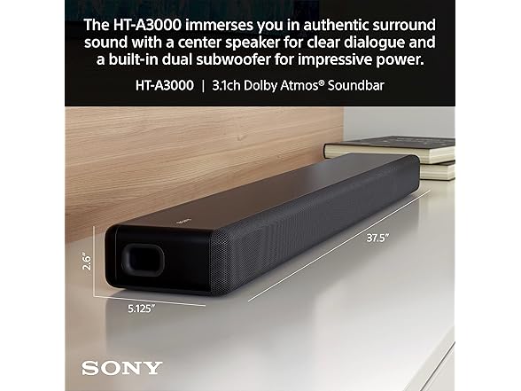 Sony HTA3000 3.1 Channel Soundbar