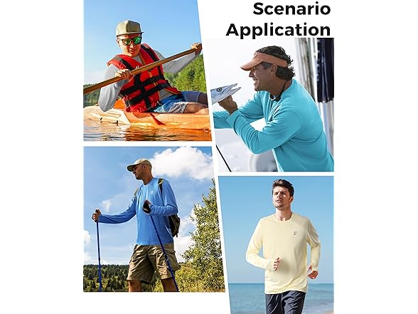 Mens UPF 50+ Rash Guard Swim Shirts