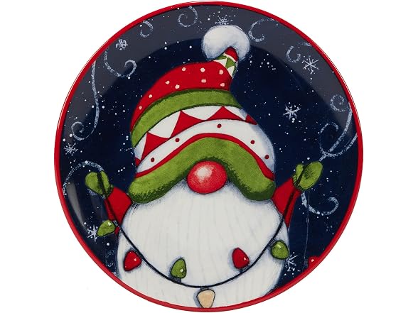 Certified International Holiday Magic Gnomes 6" Plates