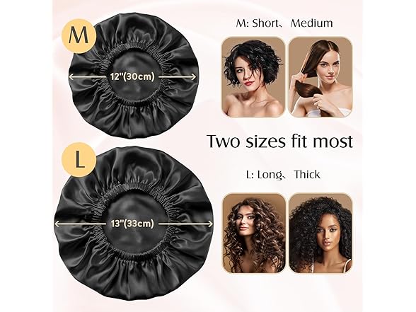 Women's 100% Mulberry Silk Shower cap