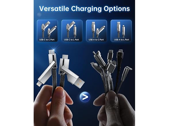 Jixivor 3 FT 4 in 1 Charging Cable